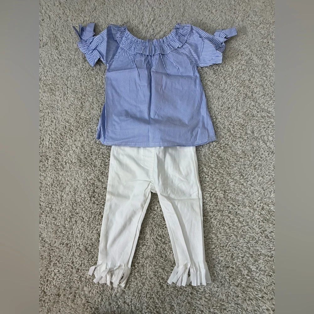 Girls Size 4T Shirt + Pants Set NWT - Picture 2 of 13